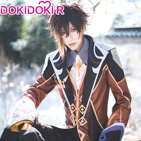 XS-2XL】DokiDoki-R Game Genshin Impact Cosplay Zhongli Costume Zhong ...