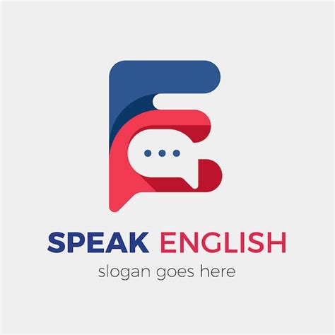 Free Vector | Flat design english school logo design