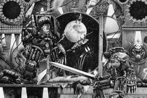 Horus vs the Emperor (1990) | WARHAMMER ART