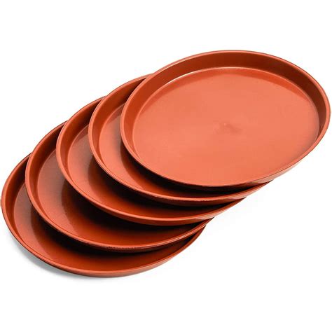 6 Pack 10" Round Plastic Plant Saucer Drip Trays Garden Flower Pot Base Container Indoor Outdoor ...