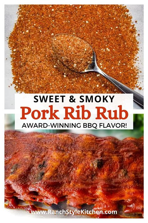 sweet and smoky pork rib rub is the perfect bbq recipe