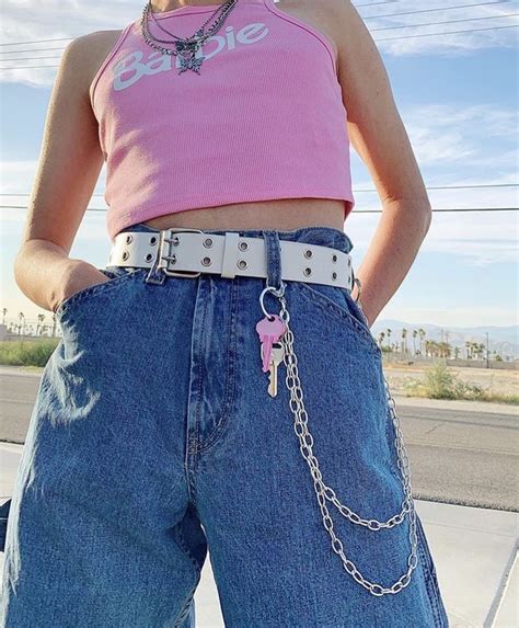 #y2k #aesthetic #style #barbie #denim #pink Indie Outfits, Retro ...