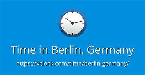 Time in Berlin, Germany - vClock