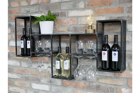 Industrial Metal Wall Mounted Wine Rack | Wine wall, Industrial wine racks, Wine rack wall