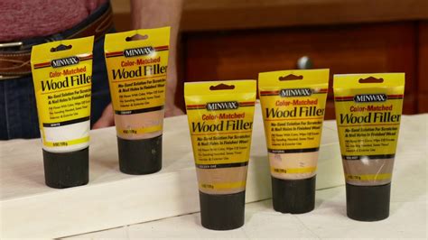 Saving Time on Repairs with Color-Matched Wood Filler | Minwax - YouTube