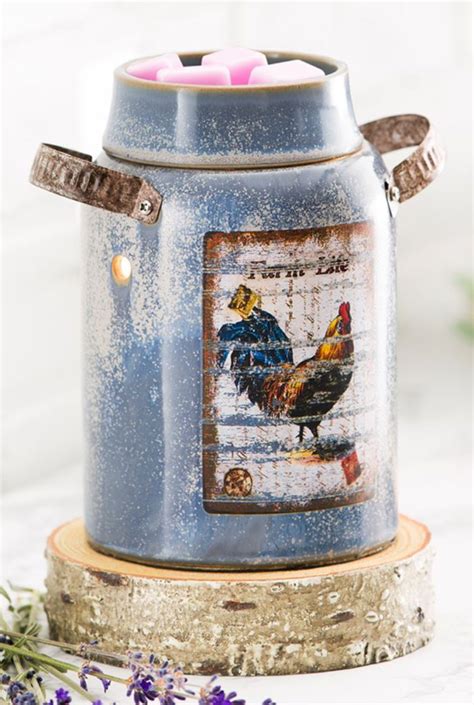 Vintage Crock Scentsy Candle Warmer - Scentsy Farm Life Rooster Warmer