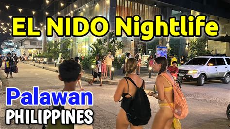 EL NIDO PALAWAN NIGHTLIFE | Night Walking Tour in El Nido’s Town Proper | Philippines - YouTube