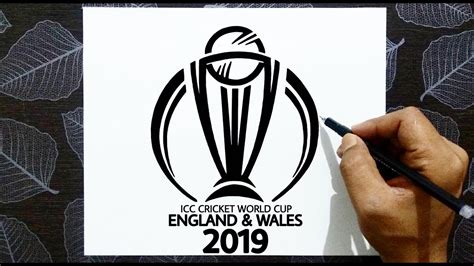 Drawing ICC CRICKET WORLD CUP 2019 Logo / How to Draw ICC CRICKET WORLD CUP 2019 Trophy - YouTube