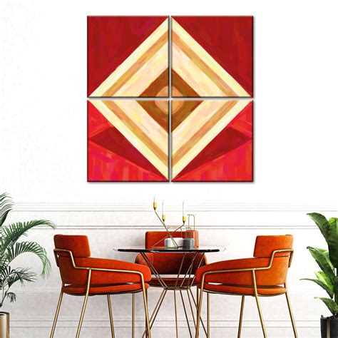 Rhombus Abstract Wall Art | Painting