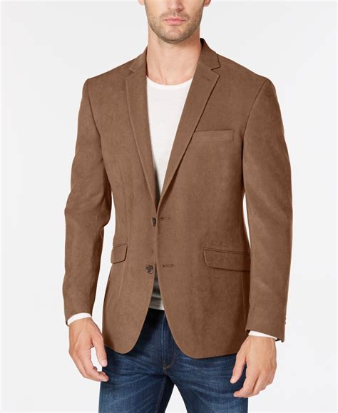 Kenneth Cole Reaction Men's Slim-Fit Ultrasuede Sport Coats, Online Only & Reviews - Blazers ...