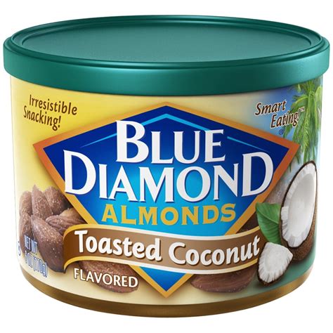 Blue Diamond Almonds Toasted Coconut Almonds, 6 Oz. - Walmart.com