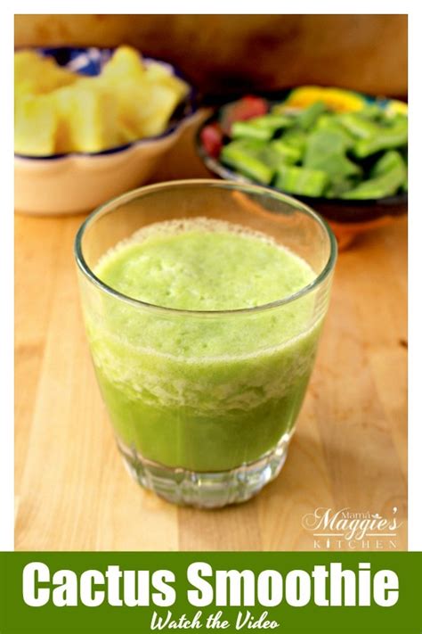 Cactus Pineapple Smoothie (Licuado de Nopal) + VIDEO