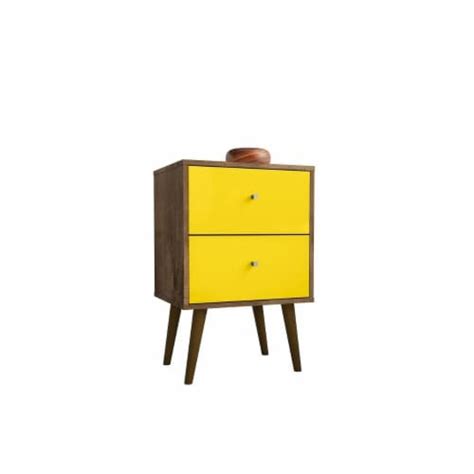 Liberty Mid-Century Modern Nightstand 2.0 with 2 Full Extension Drawers ...