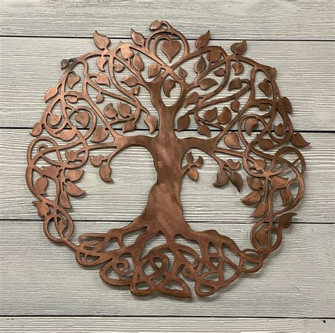 Celtic Tree of Life wall art metal art copper tree woodland | Etsy