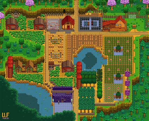 Farm plan render - upload.farm Stardew Valley Gerador de Sumário Wilderness Quotes, Wilderness ...