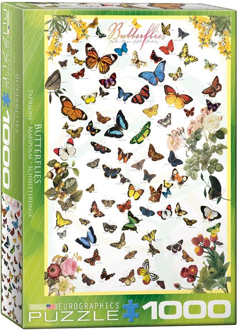 Butterflies - 1000 Piece Puzzle - Athena Posters