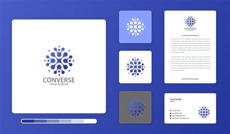 Premium Vector | Converse logo design template