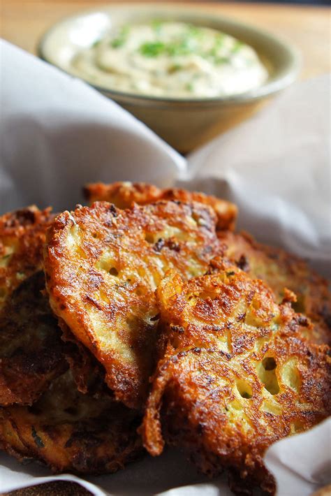 Summer Squash Fritters With Garlic Dipping Sauce Recipe - NYT Cooking