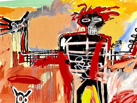 Jean-Michel Basquiat - Boy and Dog in a Johnnypump (1982) - Catawiki