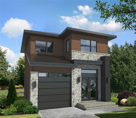 Compact Two-Story Contemporary House Plan - 80784PM | Architectural Designs - House Plans