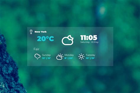 Weather-Glass Rainmeter Skin