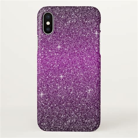 Save 20% Off | Purple Glitter Effect iPhone X Case - Case Plus