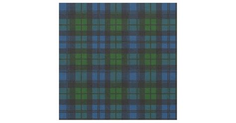 Clan Campbell Military Tartan Fabric | Zazzle