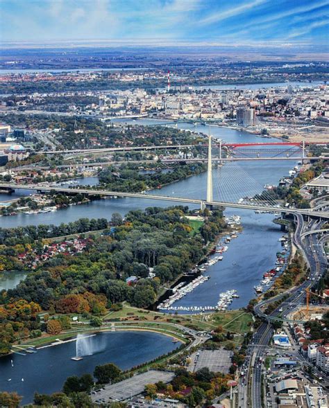 Belgrade, view from Sava lake/ a.k.a. Ada Ciganlija towards city center | Cheap european cities ...