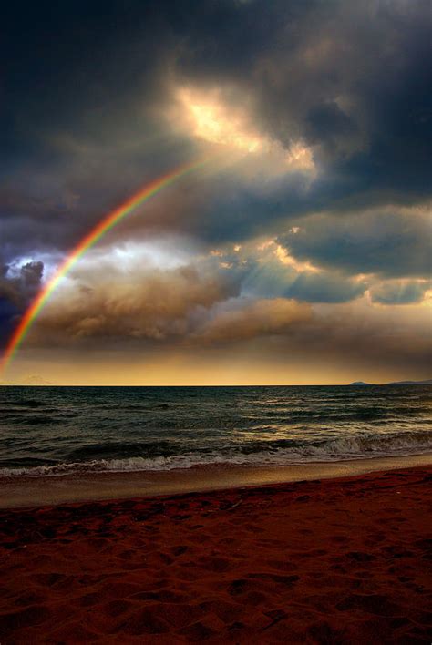 Rainbow over the sea Photograph by Yuri Hope | Fine Art America