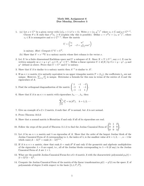 Unitary Matrix, Orthogonal Diagonalization of Matrix - Linear Algebra ...