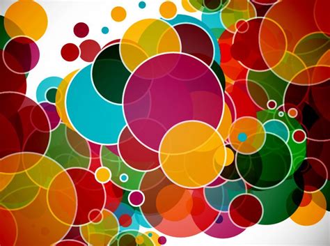 Colorful Circles Abstract Vector Background | Free Vector Graphics | All Free Web Resources for ...