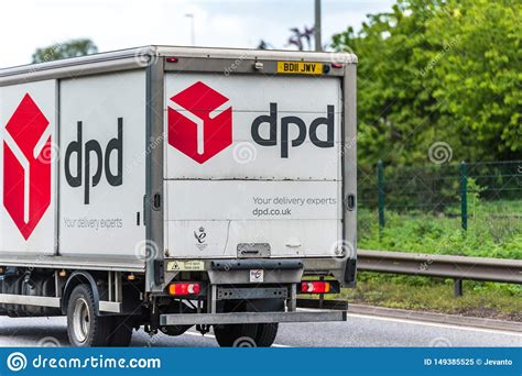 Northampton, UK - May 10th 2019: Dpd Delivery Truck on Uk Motorway in ...