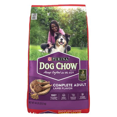 Purina Dog Chow High Protein Real Lamb Flavor Dry Dog Food, 44 lb Bag ...