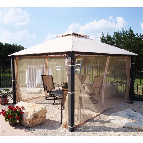 Garden Winds Replacement Canopy Top for 12x12 Medallion Gazebo ...