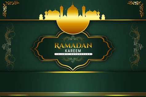 Premium Vector | Ramadan kareem islamic background gold black colors