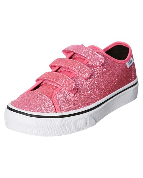 Vans Girls Style 23 Velcro Shoe - Youth - Azalea Pink | SurfStitch