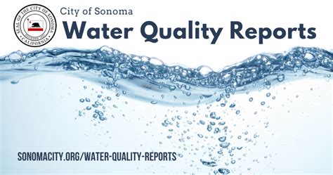 Water Quality Reports Page - City of Sonoma