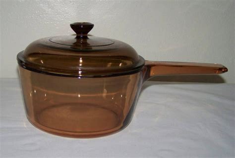 Corning Visions Glass Amber Cookware Sauce by ThorolyModernVintage