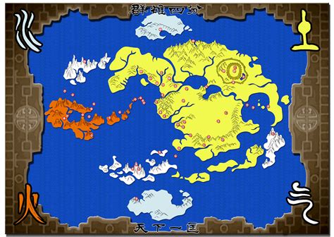 Map of the world avatar the last airbender - neloap