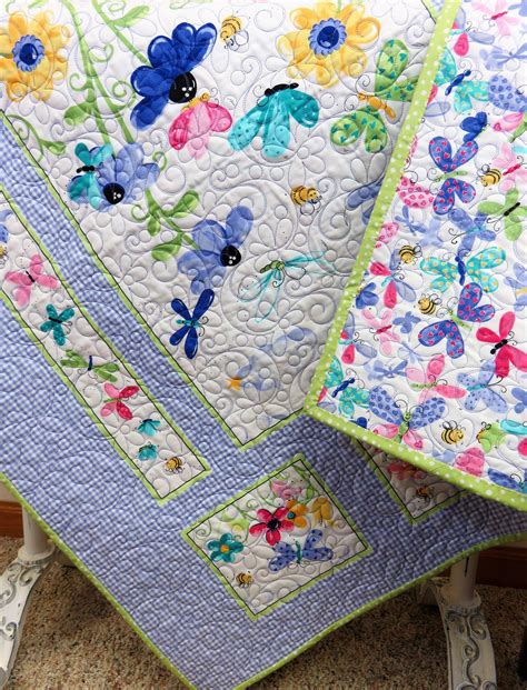 Handmade Baby Quilt for Sale Girl Quilt Butterfly Flowers | Etsy | Handmade baby quilts ...