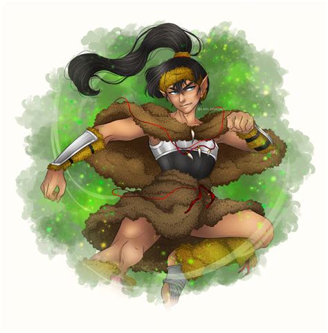 Kouga, the battle druid! by LariBraga on DeviantArt