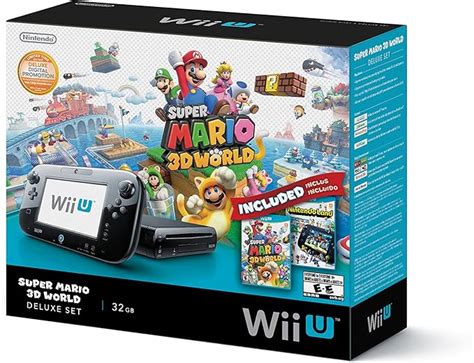 Wii U Deluxe Bundle - Super Mario 3D World & Nintendo Land Edition ...