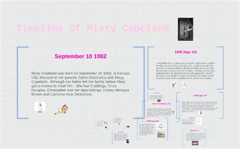 Timeline Of Misty Copeland by Hannah Novak on Prezi