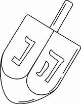 Dreidel coloring page  ColouringPages sketch template