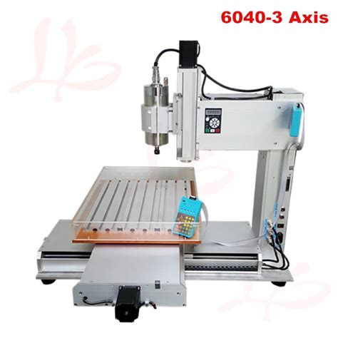 Vertical metal CNC Router 6040 3axis 1500W spindle pillar type milling and drilling machine for ...