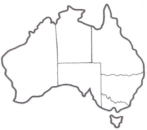 Australia Continent Outline Map - ClipArt Best