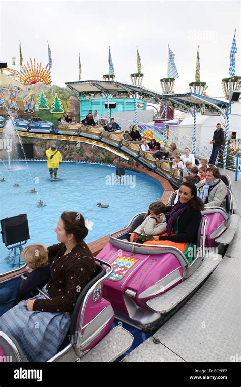 outdoor amusement park kids ride germany Stock Photo - Alamy