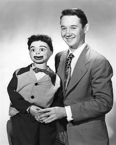 4-H club member posing with his ventriloquist dummy as part of the 4-H ...