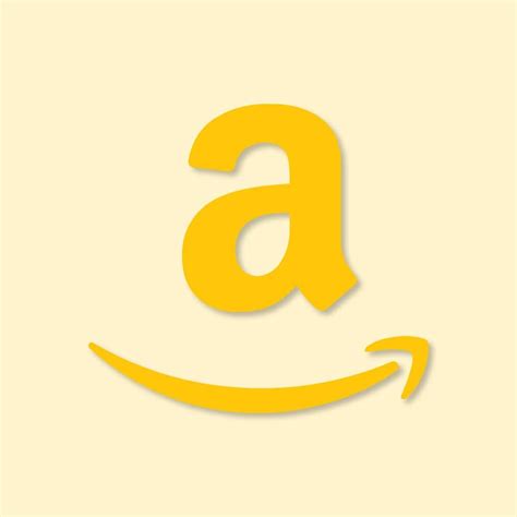 Amazon Aesthetic Icon Yellow Vector - (.Ai .PNG .SVG .EPS Free Download)