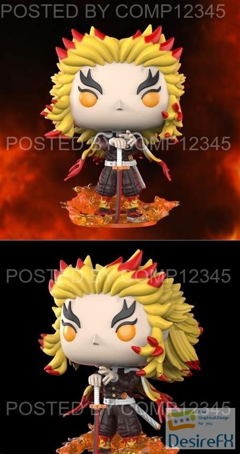 Download Demon Slayer Funko POP Rengoku 3D Print - DesireFX.COM